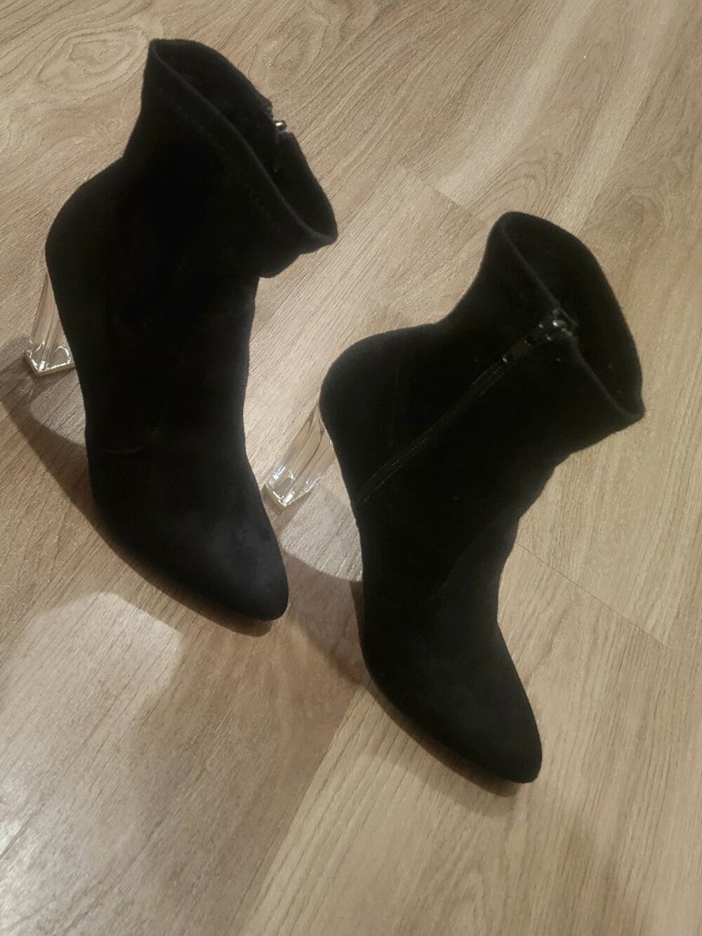 Translucent Heel Booties - Picture 6 of 12